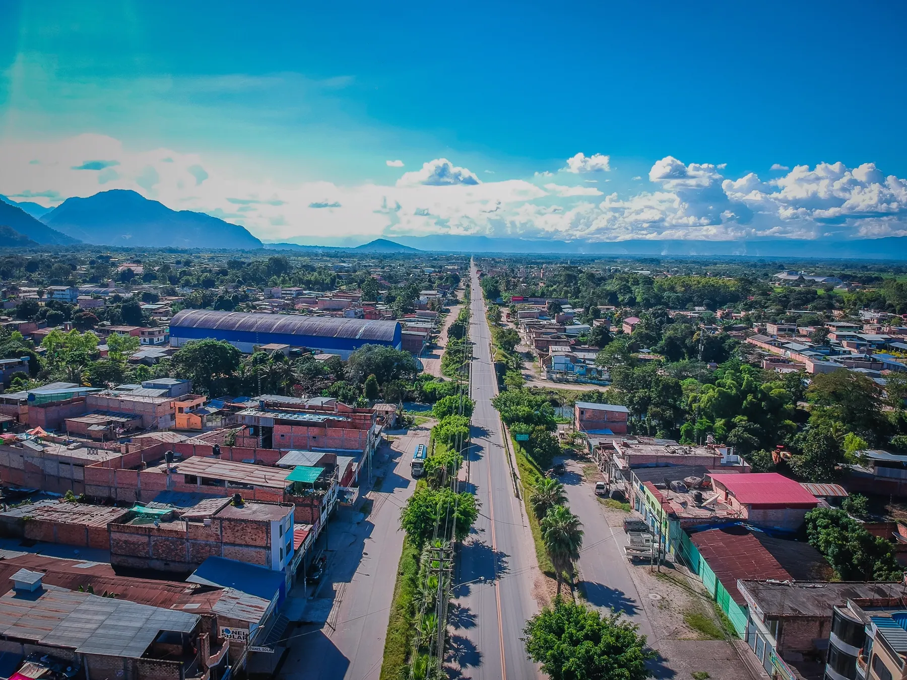 Vista norte de la ciudad de Nueva Cajamarca