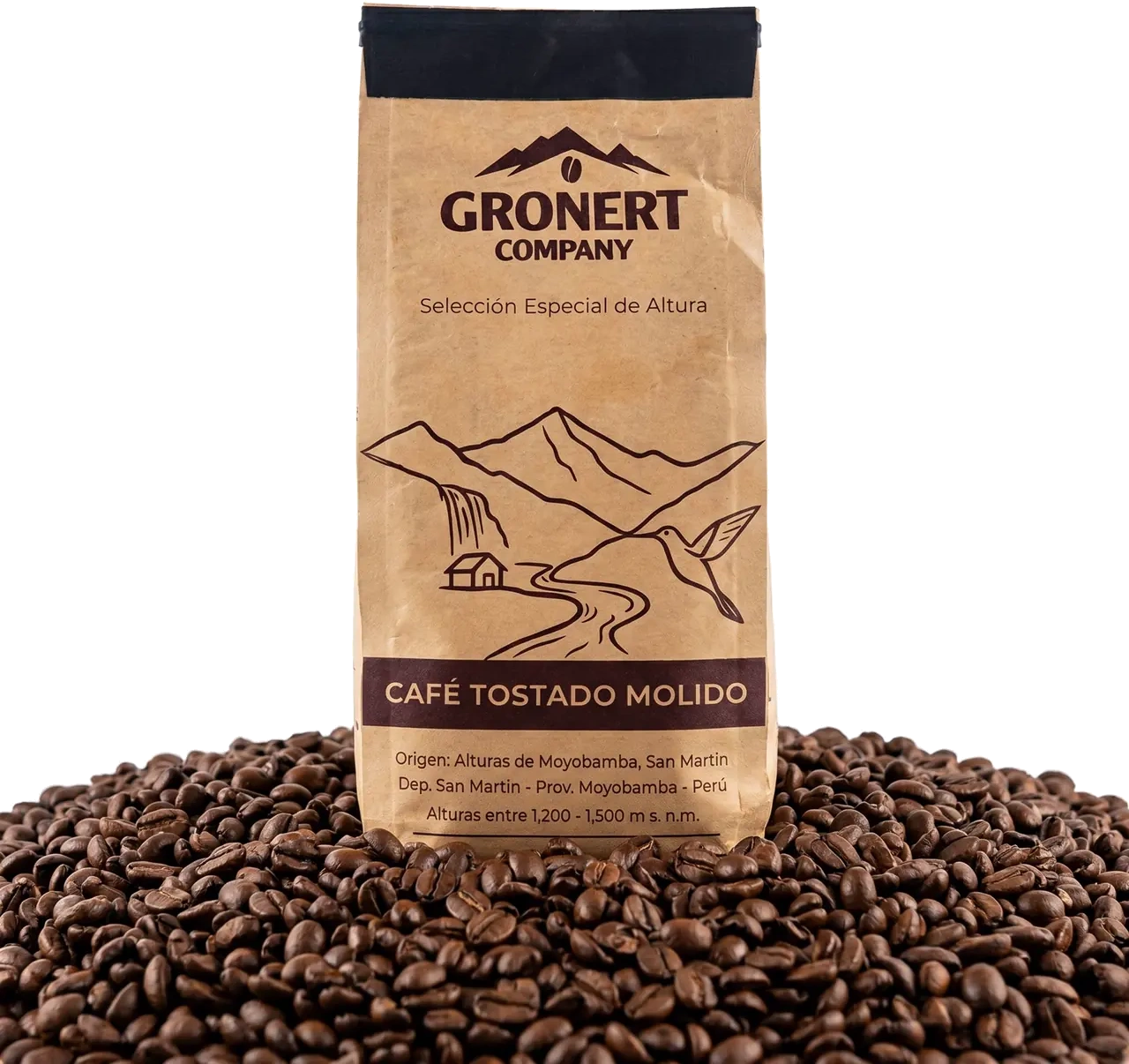 Paquete de Café Gronert 3D